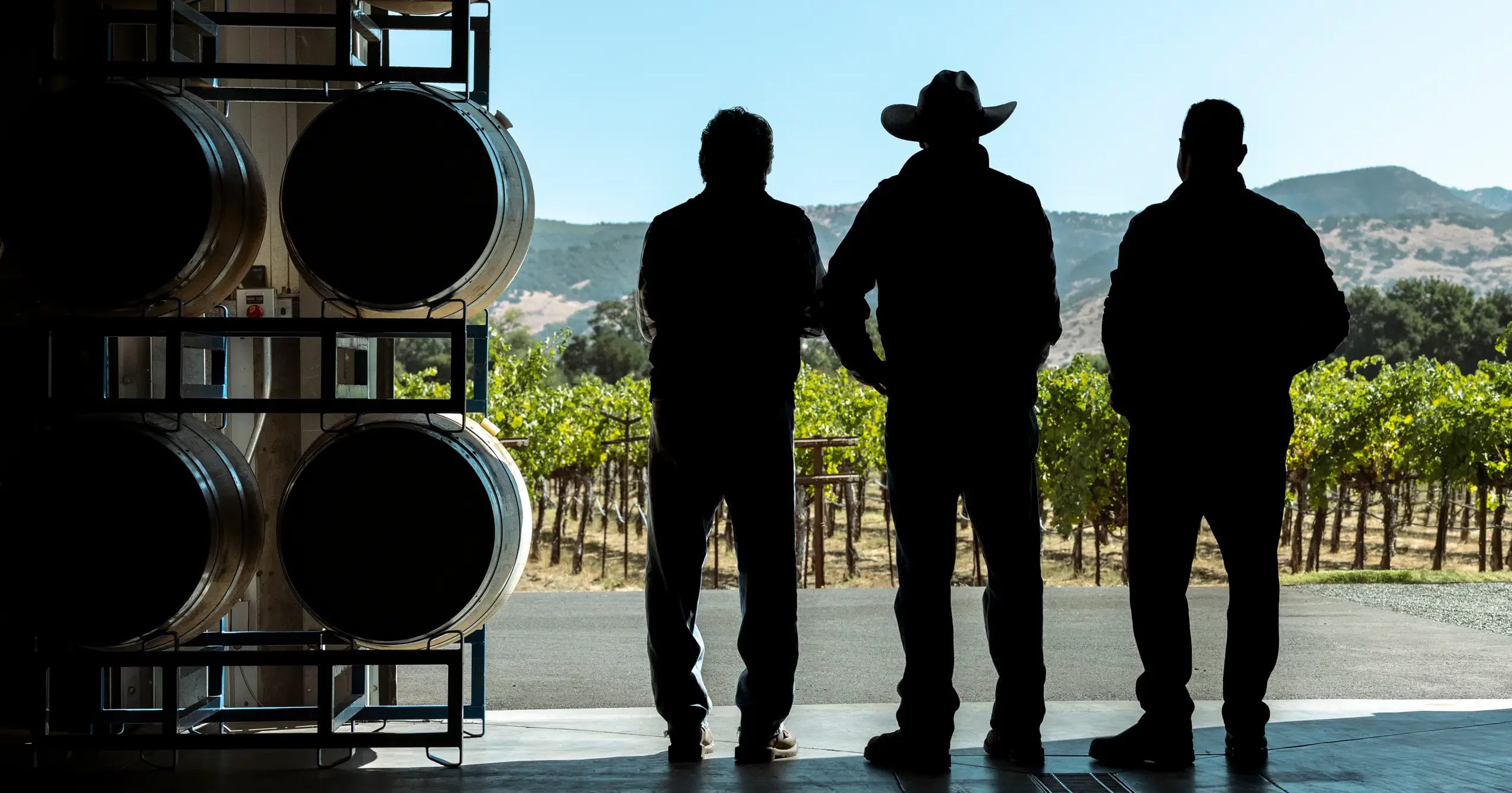 Barrel room portrait